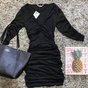 Black dot dress